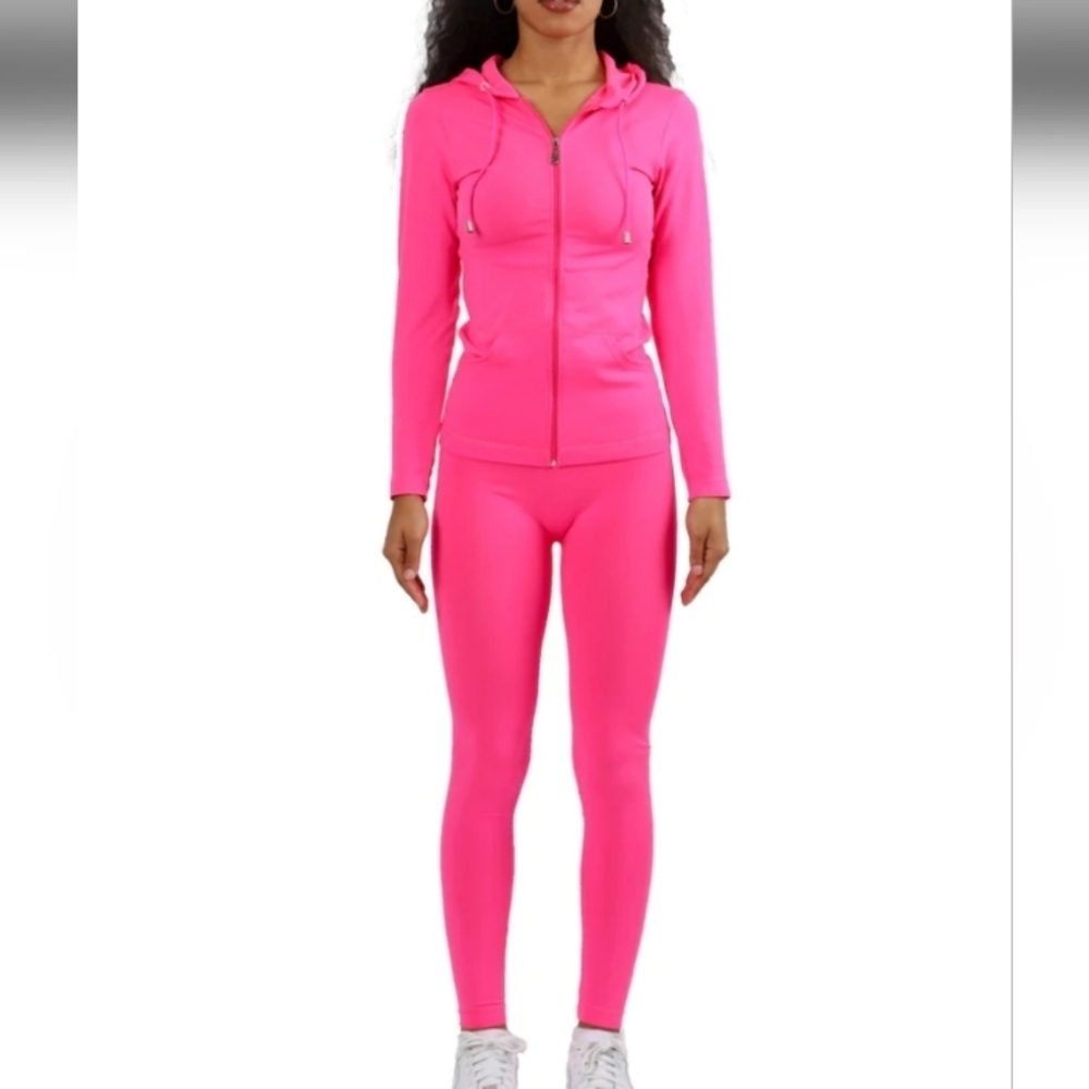 New Mix Women's Two Piece Pink Set